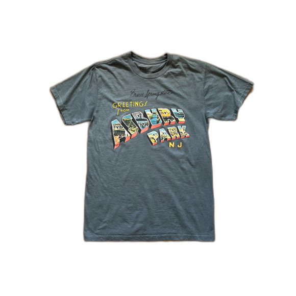 Bruce Springsteen ASHBURY PARK NJ Gray T Shirt Tee Top   Adult Size Small - Picture 3 of 8